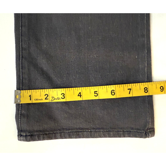 Converse Jeans Mens 36 Gray Chuck Slim Denim 5 Pocket Slim Fit Star Rivet Twill - Picture 9 of 9